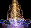 Зимний фонтан Разноцветное свечение 2,5*3 м