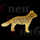 Световая уличная фигура 3D "Лисичка" 1х1.8м