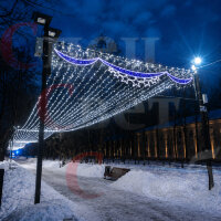 Благоустройство парка Комплект "Звездная портьера" 3х100м IP65 33 нити